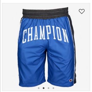 Men’s - Champion Satin Shorts - Blue/ Black